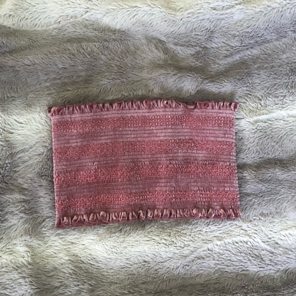 Velvet bandeau top